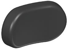 Slight Curve Headrest Pad Standard Pad Sizes Outside Opening Size: Width: Width: Height: Small 11 5 3-3/4 Medium 11 6 3-3/4 Large 12 6-1/2 4 X-Large 12 7-1/2 4 Standard