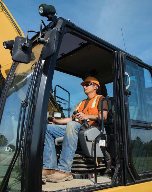 Safe Work Environment Features to help protect you day in and day out A Safe, Quiet Cab The ROPS-certified cab provides you with a safe working environment when properly seated and belted.