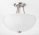 P3427-20WB* Two-light semi-flush w/ light etched umber glass
