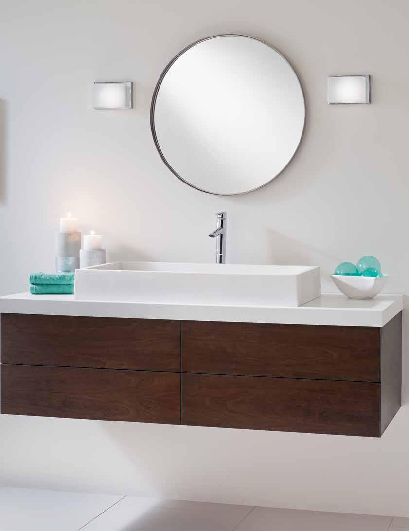 BATH & VANITY Bath Intro Bath and Vanity Bathroom lighting helps set the mood for a