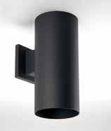 OUTDOOR LED Aluminum Cylinders Sleek, cylindrical forms in elegant finish