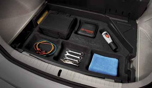 (B) Increase your storage options with this convenient cargo organizer.