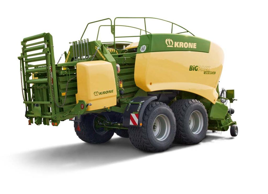 With its 8 double knotters, this baler produces up to 70% more throughput or up to