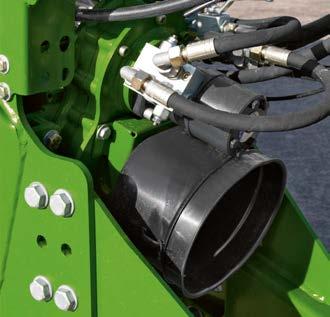 Electronic baling pressure control for even bale densities Smooth start To ensure a smooth start, all BiG Pack balers