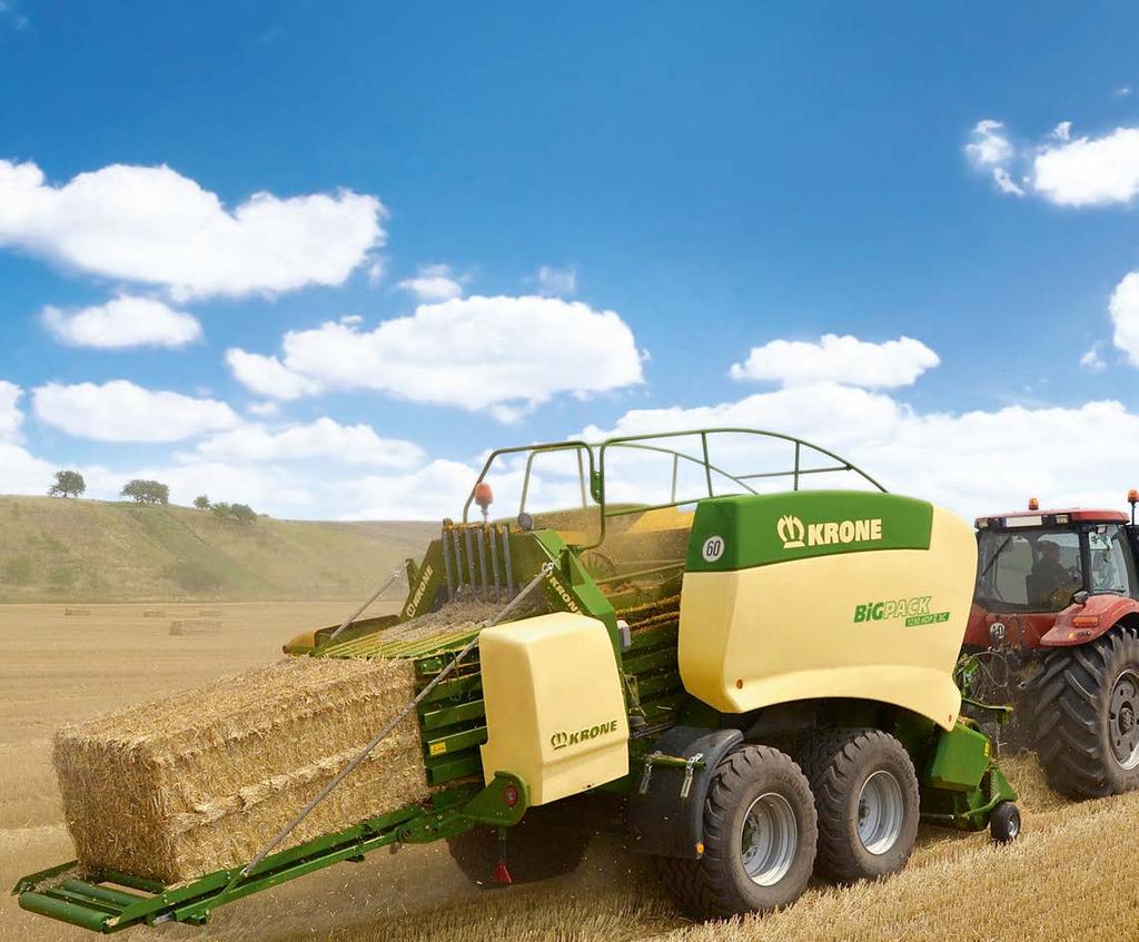 BiG Pack HDP II High-density big baler Up to 70 % more throughput than the BiG Pack 1290 HDP Up to 10 % higher density than the BiG Pack HDP Eight patented double knotters for exceptionally high