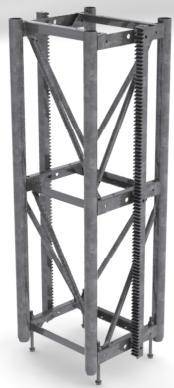 25 5/8 x 35 3/8 x 60 (M8 rack) Mast type needed when counterweight application is used, or when extra