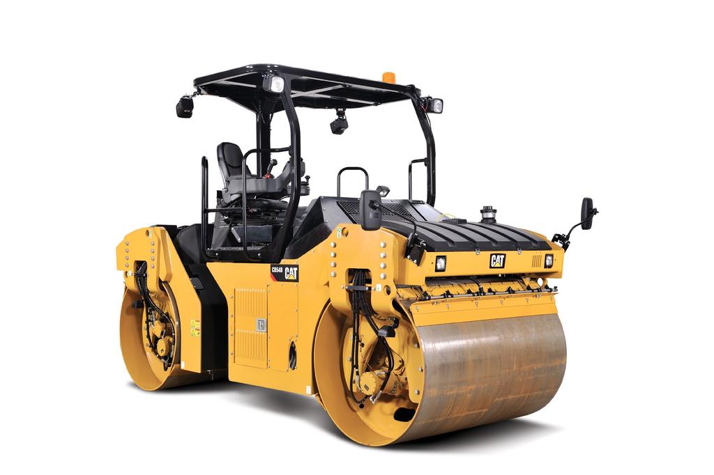 CB54B ARTICULATING ROLLER. Standard and Optional Equipment APPLICATIONS Interstates, highways, urban streets, large parking lots, rural roads 1.7 m (67") drums cover widths up to 4.