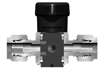 In addition to on-off actuation, the plug design allows forward flow throttling.