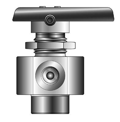 Four-Way and Five-Way MB Series Ball Valves Catalog 4121-BV Dimensions, Flow Data Four-Way F G G Five-Way F H - Maximum Panel Thickness I - Panel Hole Diameter H - Maximum Panel Thickness I - Panel