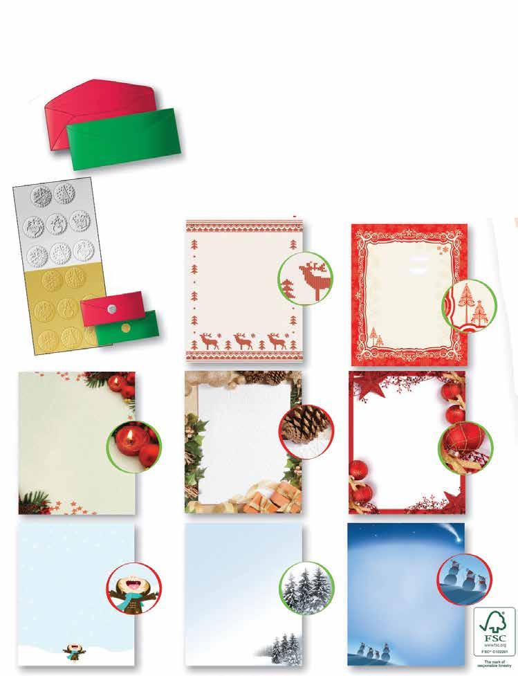 Holiday Stationery Letterhead 25/PK Red Deer 57246-88077