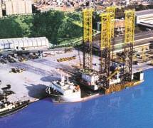 integrated production deck (IPD) weighing up to,000 tons on top of the GBS at FA Hanze Field, the North Sea,