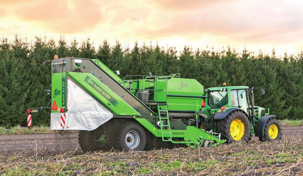 Quality and capacity The Spirit 6100 is a 1-row offset potato harvester equipped with a six ton bunker. This smallest member of the Spirit family has everything you need for a quality harvest.