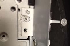 completely inside faceplate cavity as shown