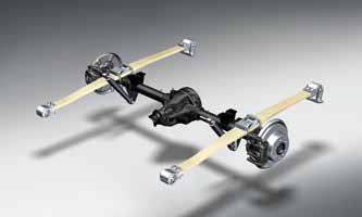 (GFRP) for the lightweight and innovative rear axle springs reduces the weight
