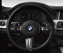 M Sport multi-function leather steering wheel, including larger thumbrests and a thicker rim for better grip and a more sporty look.