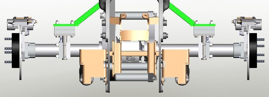 3.7 Aligning and Tensioning Rear Drive The slots in the Swing Arm/Adjuster Mount plates allow approximately 3/8" lateral movement of the rear axle assembly.