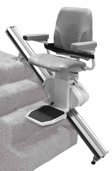 Stair Lift Features Rack Rail Seatbelt Armrest Key Lock LED Indicator