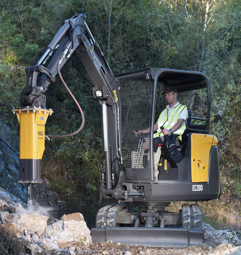 Wide range of attachments The range of Volvo attachments makes the D series the perfect fit for your job.