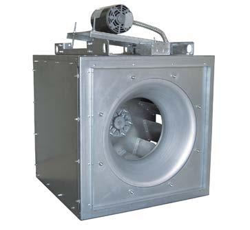 Square Inline Centrifugal Fans General Information Aerovent s SCDD direct drive and type SCBD belt driven square inline fans are specifically designed for duct applications handling relatively clean