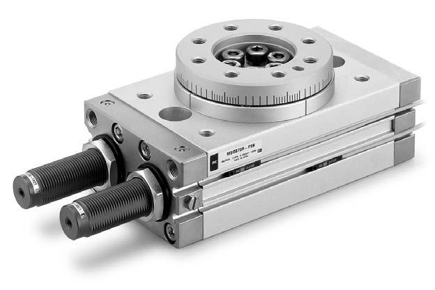 Low profile rotary table unit with red Easy mounting of work pieces Large rolling bearing