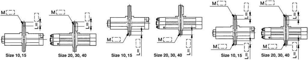 Series CR2 Made to Order Specifications Change of Shaft End Shape/-A9 to -A24 Consult SMC concerning further information on specifications, dimensions and delivery.