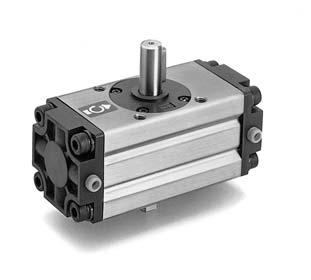 Series Rotary Actuator with Built-in One-touch Fittings Clean Series Rotary Actuator Mounting Shaft style F With built-in one-touch fittings Additional symbol 11 Mounting Shaft type Clean series