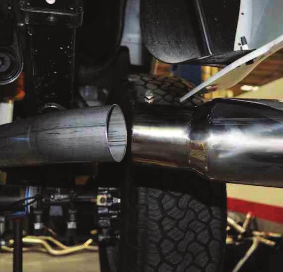 the tip in place on the tailpipe. (See Fig. R) 5) Adjust all db components to attain clearance to surrounding parts.