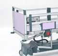 Manual CPR Accessory slots Linear blocking system Manual knee mechanism Drainage hooks X-Ray translucent surface Auto regression (100 mm) 3 LINAK motors 11 Hospital Beds & Furnishings OPTIONS Bed