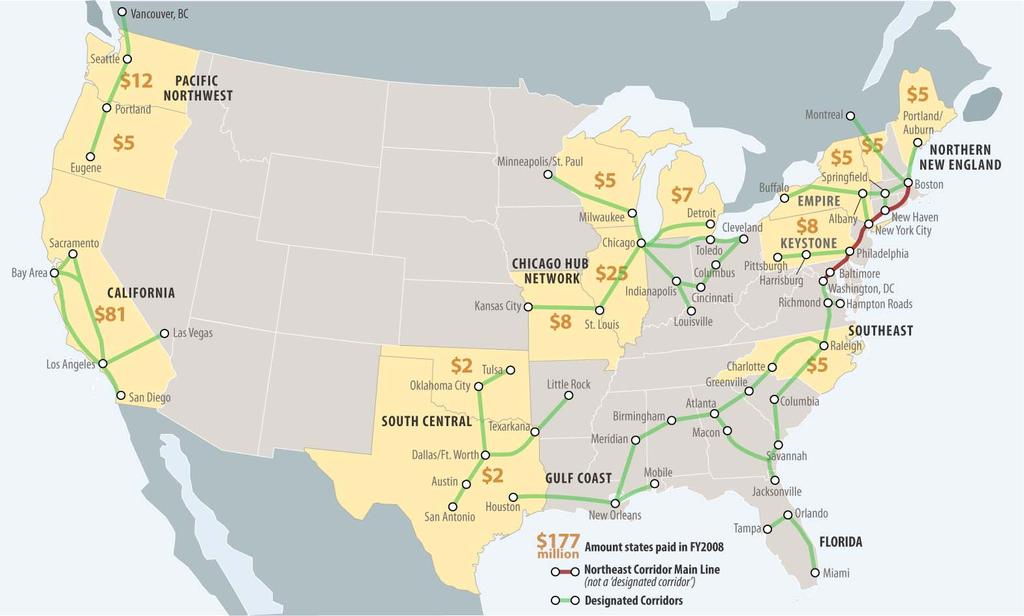 Funding for State-Supported Supported Amtrak