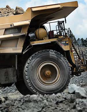 OFF-THE-ROAD (OTR) APPLICATIONS LARGE HAULAGE Goodyear radial haulage truck tires offer the toughness and efficiency to help keep your equipment operating at capacity on tough terrain.