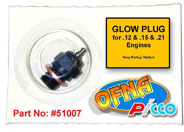 Buy long glow plugs, like OFNA/PICCO Plug (#51007). Use plugs without idle bar.