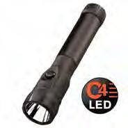 PolyStinger LED Rechargeable Flashlights Intense brightness, long-range, rechargeability and long run time in a durable nylon polymer housing plus dual full-function switches, one in the tailcap and