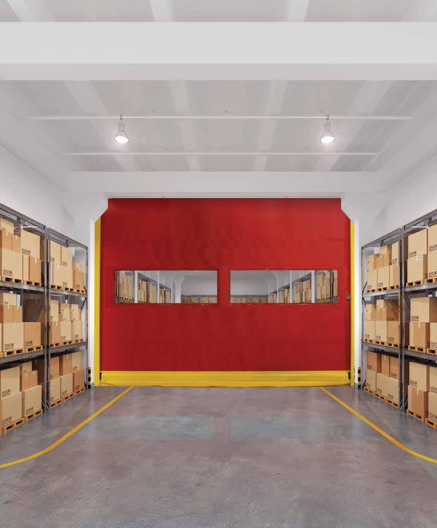 RAPIDFLEX INTERIOR DOORS RAPIDFLEX INTERIOR DOORS MODELS 990/991/992 Ideal for separating controlled environment spaces such as food and beverage facilities, high traffic zones, storage rooms and