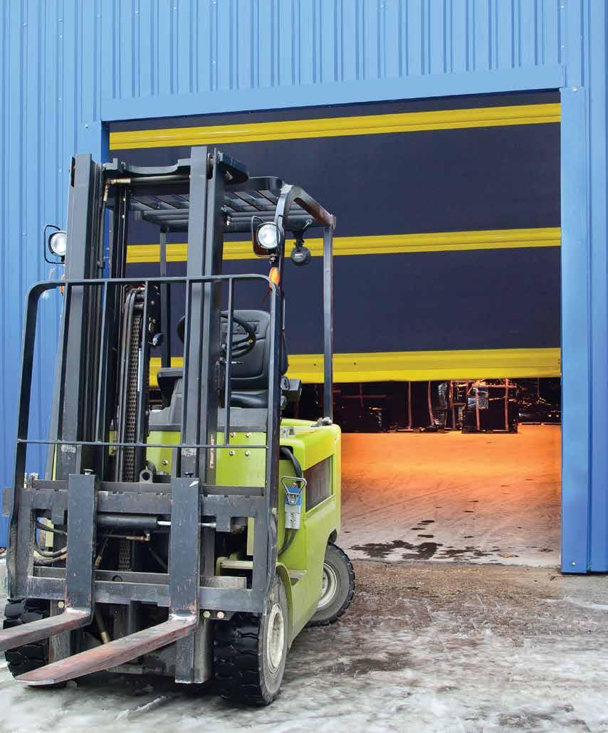 RAPIDFLEX EXTERIOR DOORS RAPIDFLEX EXTERIOR DOORS MODELS 993/994/995 Well-suited for applications where forklifts and commercial vehicles can quickly enter from the outside while resisting strong