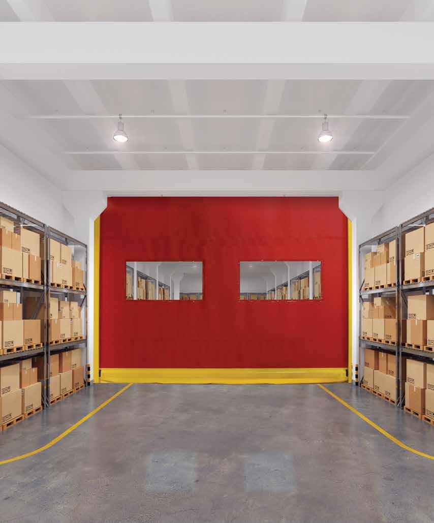 RAPIDFLEX INTERIOR DOORS RAPIDFLEX INTERIOR DOORS MODELS 991/992 Ideal for separating controlled environment spaces such as food and beverage facilities, high traffic zones, storage rooms and