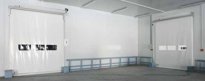 Interior / Reinforced-Interior High Speed Doors 100SR Interior and 110RI Reinforced-Interior High Speed Doors With a rapid opening speed and an advanced safety system, Controlsa by Chase high speed