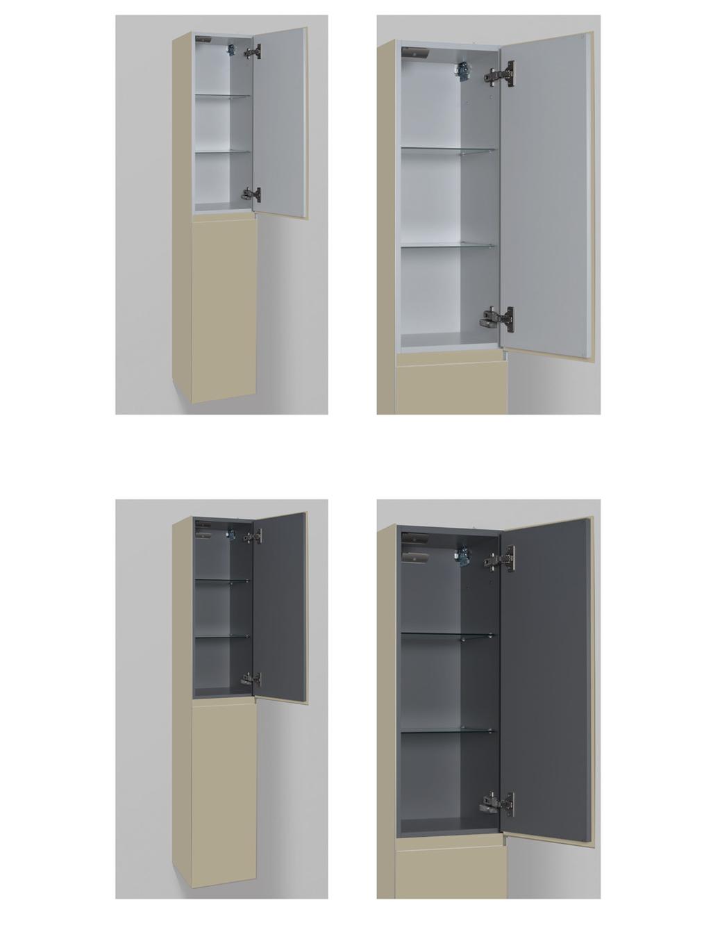 COONNE Collection e colonne con struttura in grigio chiaro RA 9006 sono abbinabili a DOMINO, DOMINO44 Collection.