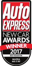 Magazine Awards 2016, Roadster of the year The Sunday Times 2016, Best Roadster UKCOTY Awards 2016, UK Car of the Year & Open Top Car of the Year