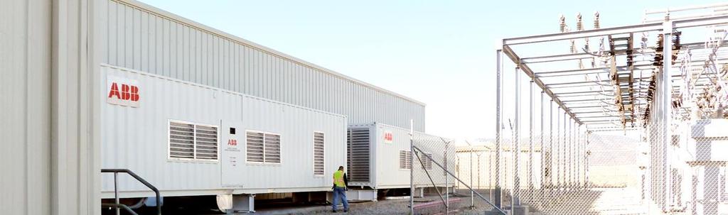 ABB Energy Storage Experience Tehachapi USA 8 MW 8 MW / 32 MWh Tehachapi Storage Project Customer needs Smart grid program Assess the capability and effectiveness of storage to support 13 operational