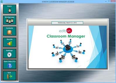 Instructor Software (EDIBON Classroom Manager -ECM-SOF) totally integrated with the Student Software (EDIBON Student Labsoft -ESL- SOF).