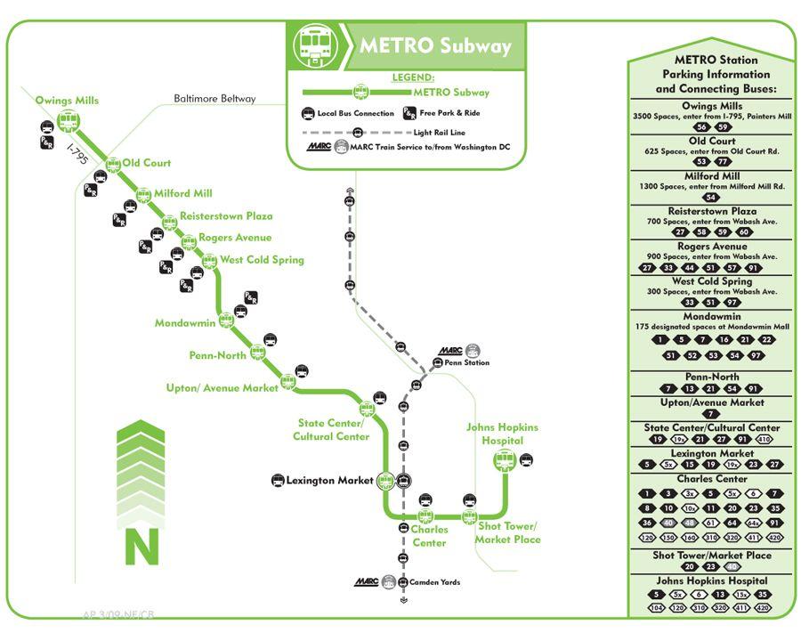 References MTA: http://mta.maryland.gov/metro subway Owings Mills Metro Station Google Maps: https://www.google.