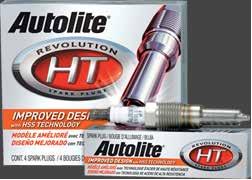 TYPES OF SPARK PLUGS Autolite Revolution HT Unique, patented design improved for greater durability.