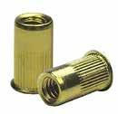 RIBBED RIVET NUTS RIBBED RIVET NUTS Steel Yellow Zinc Dichromate After installation, these rivet nuts provide permanent, captive threads that do not allow loosening under vibration and will not