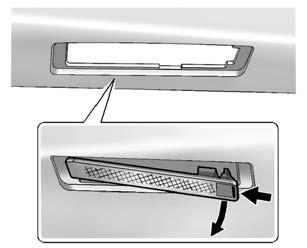 To replace the stoplamp/taillamp see your dealer. Turn Signal Lamp 1. Open the trunk. See Trunk 0 38. 2. Remove the push pins and pull the trunk trim away from the taillamp assembly. 3. Remove the bulb socket from the taillamp assembly by turning it counterclockwise.