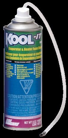 COOLING SYSTEM SOLUTIONS KOOL-IT is released into the HVAC system and its super foaming action flushes out and