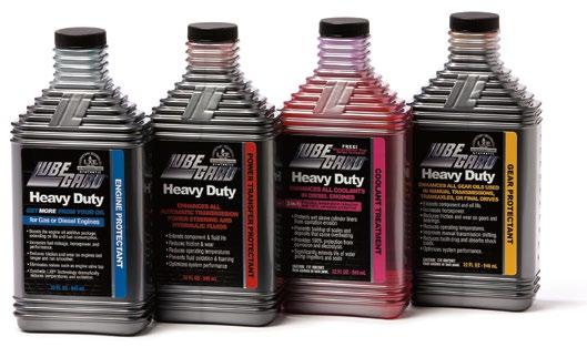 Lubegard Heavy Duty Fluids are engineered to enhance the performance of transmissions, power steering units, and gas and diesel engines in heavy duty fleet applications.
