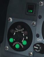Lower the landing gear and confirm that you have three greens and no reds on the gear