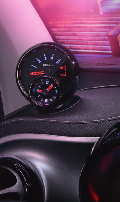 for clock and rev counter in BRABUS design.