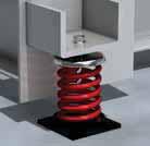 Free-Standing Open Spring Mounts - Type, -inch Deflection Free-standing spring isolators are unhoused laterally stable steel springs. They provide a minimum horizontal stiffness of.