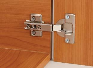 Concealed Hinges Metallamat A/SM, opening angle 92 Material: Steel cup and hinge arm Finish: Nickel plated For door thickness: Min.